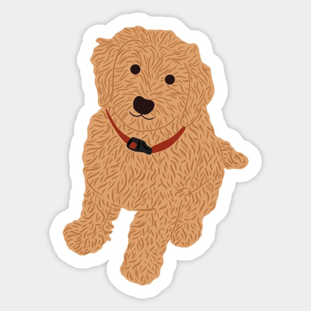 Golden Doodle Puppy! Sticker Sticker by haleynicole11